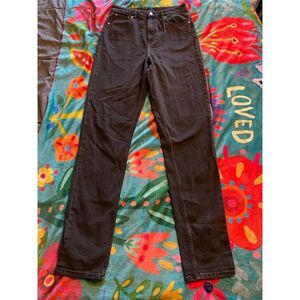 Men's Black Straight Jeans